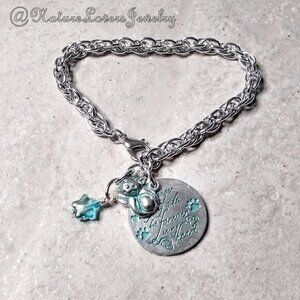 Cat Lovers Remembrance Bracelet - 7" or 8" - Gone but not Forgotten - Pets Cats